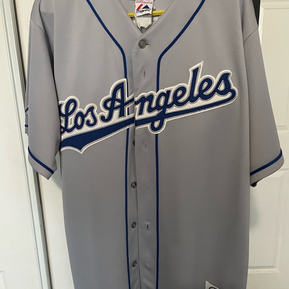 Gray Los Angeles Dodgers Baseball Jersey